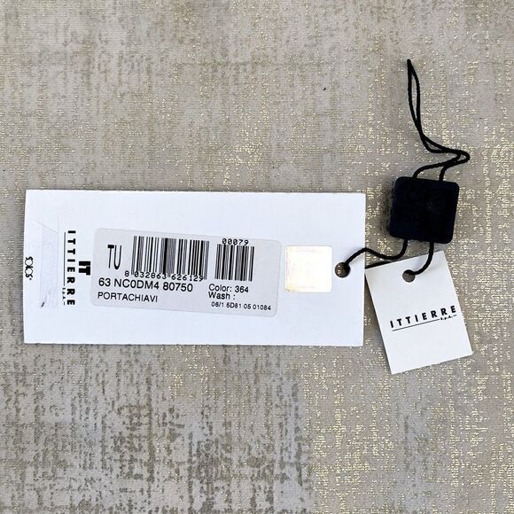 DOLCE & GABBANA Beige Canvas & Metal Keychain with Box & Paperwork. EUC! - Picture 6 of 11